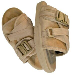 DRACO Slides Size 7-8 7.5 Men's Sandstorm Beige Remastered Sandals Shoes NEW+Bag